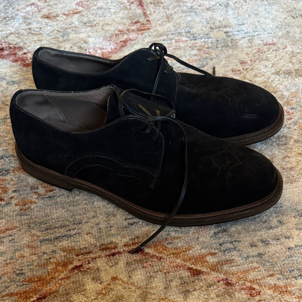 Dolce & Gabbana Men's Black Suede Dress Shoes